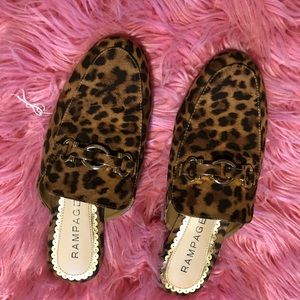 Leopard loafers